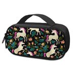 Night Floral Unicorn Pattern Print Insulin Cooler Travel Case