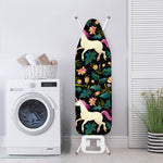 Night Floral Unicorn Pattern Print Ironing Board Cover