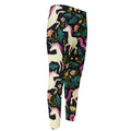 Night Floral Unicorn Pattern Print Men's Compression Pants