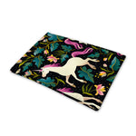 Night Floral Unicorn Pattern Print Pet Cooling Mat Cover