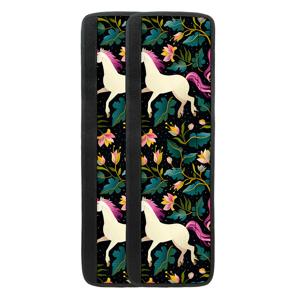 Night Floral Unicorn Pattern Print Refrigerator Handle Covers