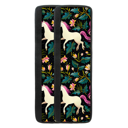 Night Floral Unicorn Pattern Print Refrigerator Handle Covers
