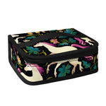 Night Floral Unicorn Pattern Print Small Lunch Bag