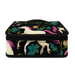Night Floral Unicorn Pattern Print Small Lunch Bag