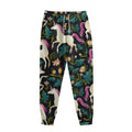Night Floral Unicorn Pattern Print Sweatpants