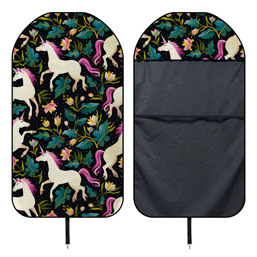 Night Floral Unicorn Pattern Print Waterproof Car Seat Cover