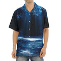 Night Forest And Moonlight Print Aloha Shirt
