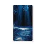 Night Forest And Moonlight Print Baby Crib Sheet
