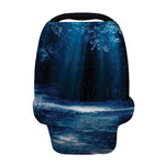 Night Forest And Moonlight Print Baby Seat Cover
