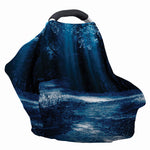 Night Forest And Moonlight Print Baby Seat Cover