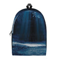 Night Forest And Moonlight Print School Backpack
