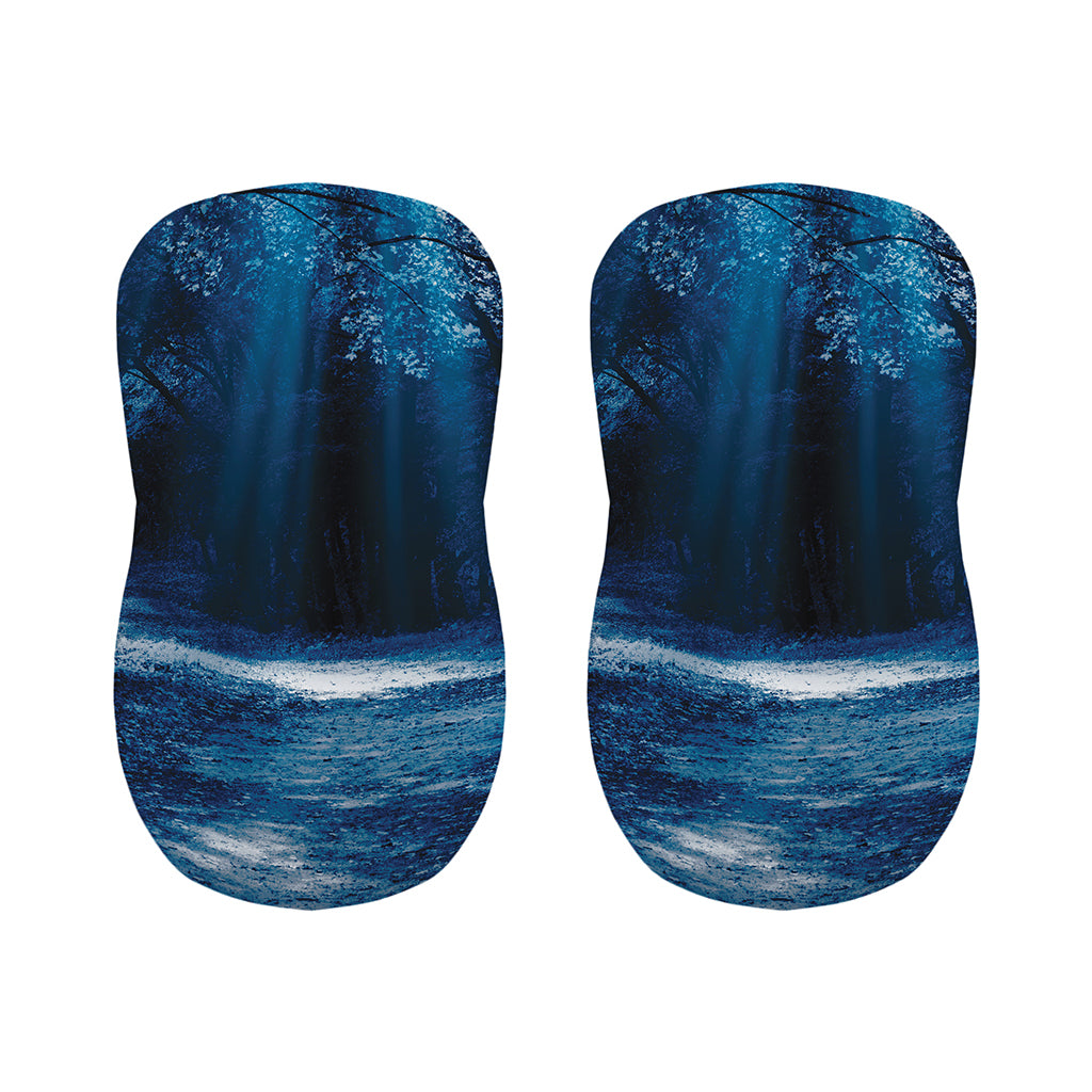 Night Forest And Moonlight Print Bar Stool Covers