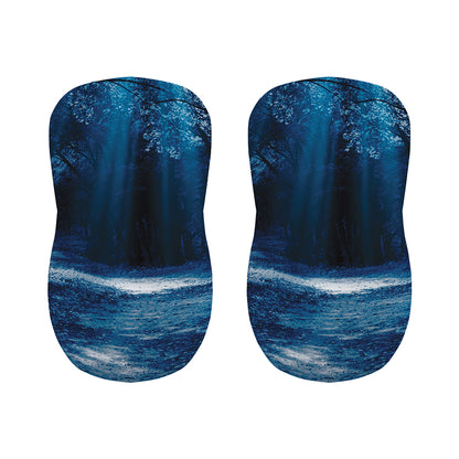 Night Forest And Moonlight Print Bar Stool Covers