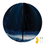 Night Forest And Moonlight Print Basketball