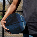 Night Forest And Moonlight Print Basketball