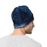 Night Forest And Moonlight Print Beanie
