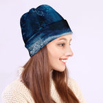 Night Forest And Moonlight Print Beanie