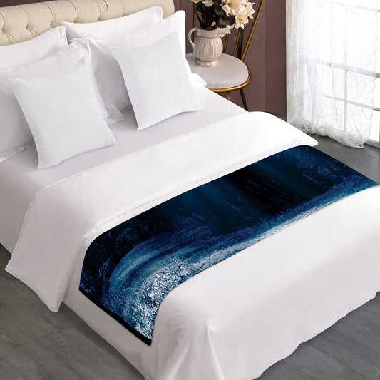 Night Forest And Moonlight Print Bed Runner