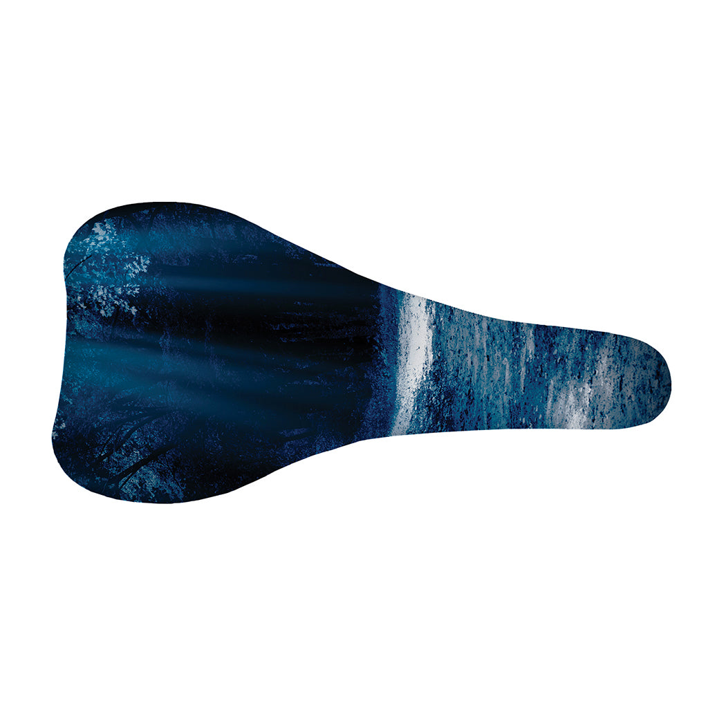 Night Forest And Moonlight Print Bicycle Seat Cover