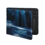 Night Forest And Moonlight Print Bifold Wallet