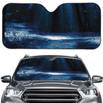 Night Forest And Moonlight Print Car Windshield Sun Shade