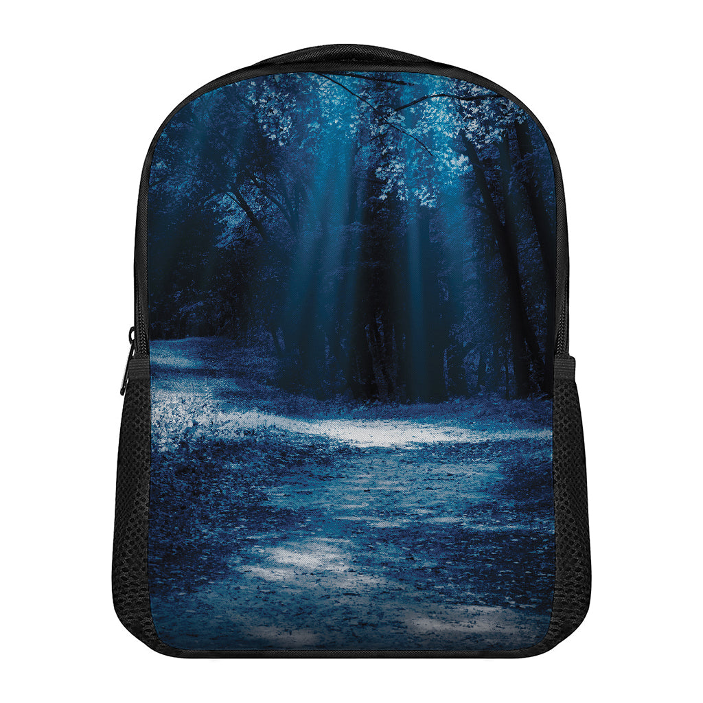 Night Forest And Moonlight Print Casual Backpack