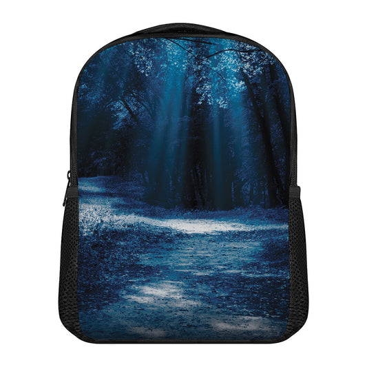 Night Forest And Moonlight Print Casual Backpack