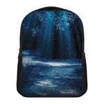 Night Forest And Moonlight Print Casual Backpack