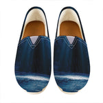 Night Forest And Moonlight Print Casual Shoes