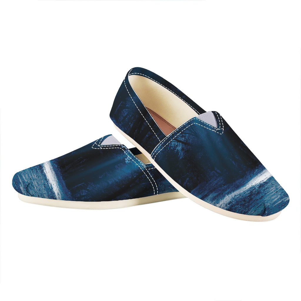 Night Forest And Moonlight Print Casual Shoes