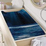 Night Forest And Moonlight Print Changing Pad Cover