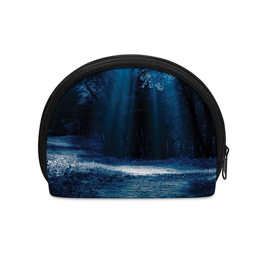 Night Forest And Moonlight Print Coin Purse