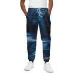 Night Forest And Moonlight Print Cotton Pants