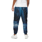 Night Forest And Moonlight Print Cotton Pants