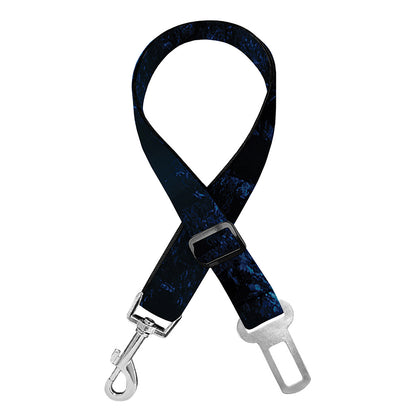 Night Forest And Moonlight Print Dog Seat Belt