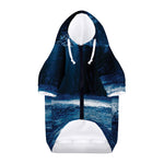 Night Forest And Moonlight Print Dog Zip Up Hoodie