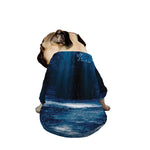Night Forest And Moonlight Print Dog Zip Up Jacket