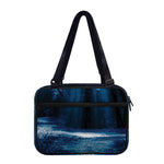 Night Forest And Moonlight Print Double Strap Bible Bag