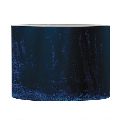 Night Forest And Moonlight Print Drum Lamp Shade