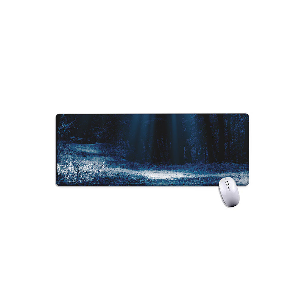 Night Forest And Moonlight Print Extended Mouse Pad