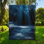 Night Forest And Moonlight Print Garden Flag