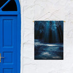 Night Forest And Moonlight Print Garden Flag