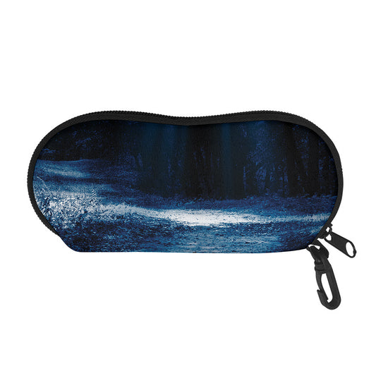 Night Forest And Moonlight Print Glasses Case