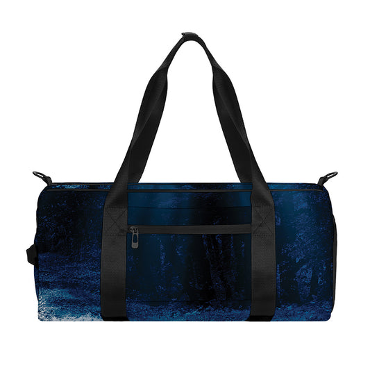 Night Forest And Moonlight Print Gym Bag