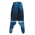 Night Forest And Moonlight Print Hammer Pants