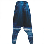 Night Forest And Moonlight Print Hammer Pants