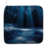 Night Forest And Moonlight Print Hand Towel