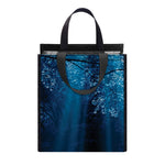 Night Forest And Moonlight Print Insulated Lunch Tote