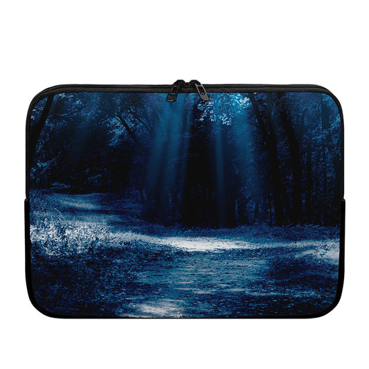 Night Forest And Moonlight Print Laptop Sleeve