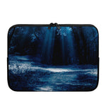 Night Forest And Moonlight Print Laptop Sleeve